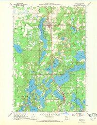 Nisswa 1959 topographic map thumbnail