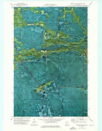Norman Lake SW 1973 topographic map thumbnail