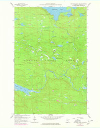 Northern Light Lake 1959 topographic map thumbnail