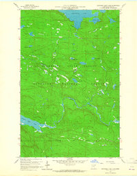 Northern Light Lake 1959 topographic map thumbnail