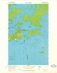 Oak Island 1967 topographic map thumbnail