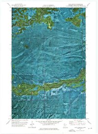 Oaks Corner NE 1974 topographic map thumbnail
