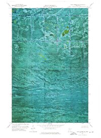 Oaks Corner SW 1974 topographic map thumbnail