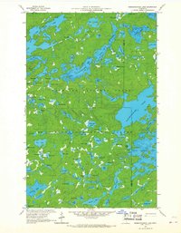 Ogishkemuncie Lake 1959 topographic map thumbnail