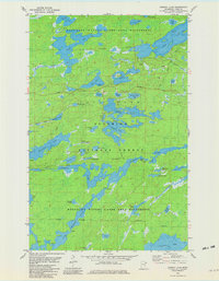 Ojibway Lake 1981 topographic map thumbnail