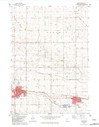 Olivia 1982 topographic map thumbnail