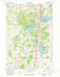 Orchard Lake 1974 topographic map thumbnail