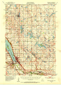 Ortonville 1953 topographic map thumbnail