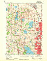 Osseo 1967 topographic map thumbnail