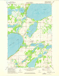 Ottertail 1973 topographic map thumbnail
