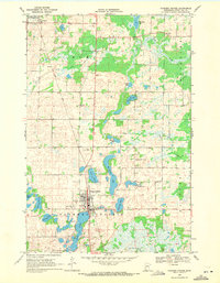 Parkers Prairie 1969 topographic map thumbnail