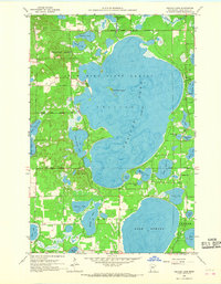 Pelican Lake 1959 topographic map thumbnail
