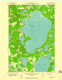 Pelican Lake 1959 topographic map thumbnail