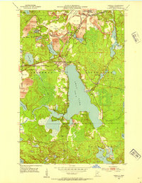 Pengilly 1952 topographic map preview