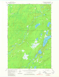 Pequaywan Lake 1956 topographic map thumbnail