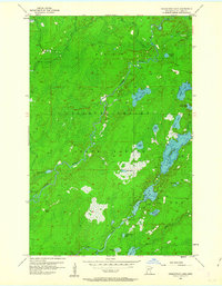 Pequaywan Lake 1956 topographic map thumbnail