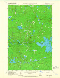 Perent Lake 1960 topographic map thumbnail