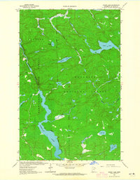 Picket Lake 1963 topographic map thumbnail