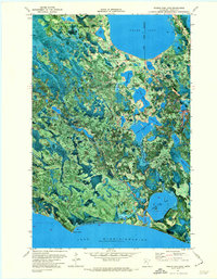 Pigeon Dam Lake 1971 topographic map thumbnail