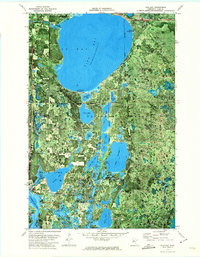 Pike Bay 1972 topographic map thumbnail