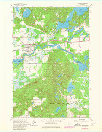 Pillager 1954 topographic map preview