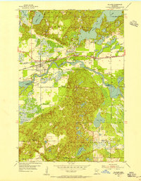 Pillager 1954 topographic map preview