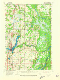 Pine City 1961 topographic map thumbnail