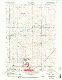 Pipestone North 1967 topographic map thumbnail