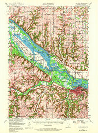 Red Wing 1952 topographic map thumbnail
