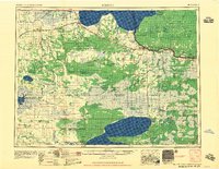 Roseau 1958 topographic map preview