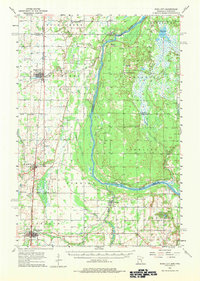 Rush City 1955 topographic map thumbnail