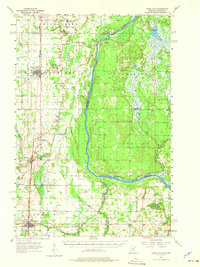 Rush City 1955 topographic map thumbnail