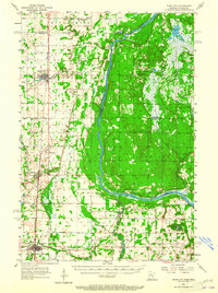 Rush City 1955 topographic map thumbnail