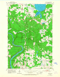 Saginaw 1953 topographic map thumbnail