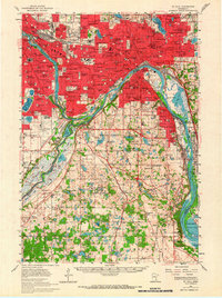 St. Paul 1951 topographic map thumbnail