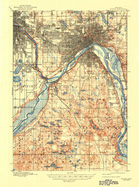 St. Paul 1896 topographic map thumbnail
