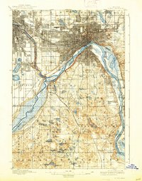 St. Paul 1896 topographic map thumbnail