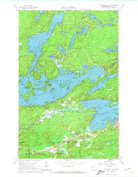 Shagawa Lake 1965 topographic map thumbnail