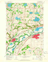 Shakopee 1958 topographic map thumbnail