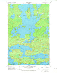 Sioux Pine Island 1956 topographic map thumbnail