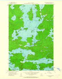 Sioux Pine Island 1956 topographic map thumbnail