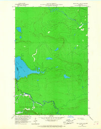South Fowl Lake 1960 topographic map preview