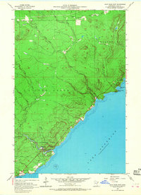 Split Rock Point 1956 topographic map preview