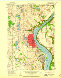 Stillwater 1951 topographic map thumbnail