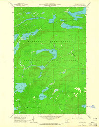 Tait Lake 1960 topographic map thumbnail