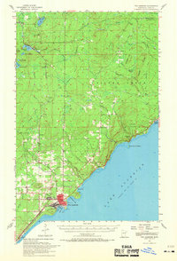 Two Harbors 1957 topographic map preview