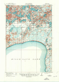 Wealthwood 1916 topographic map thumbnail