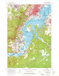 West Duluth 1954 topographic map thumbnail