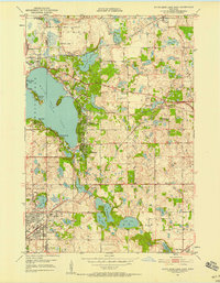 White Bear Lake East 1951 topographic map thumbnail