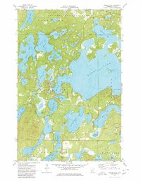 Woman Lake 1970 topographic map thumbnail